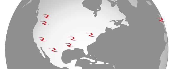 radians location map